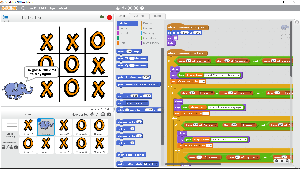 Tic Tac Toe game, made in Scratch